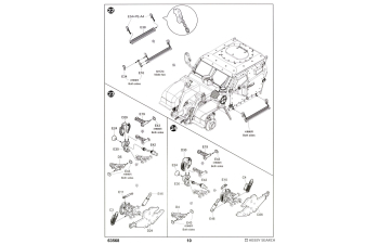 Сборная модель Автомобиль повышенной защищенности M1280 LMTV + полуприцеп M1101