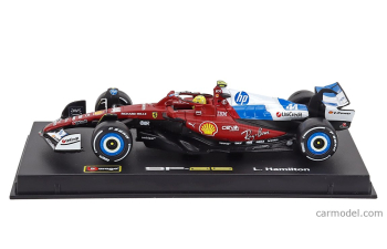 FERRARI With Pilot And Showcase F1 Sf-25 Team Scuderia Ferrari Hp №44 Miami Gp (2025) Lewis Hamilton, Red White Blue