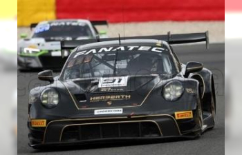 PORSCHE 911 992 Gt3 R Team Herbert Motorsport №91 24h Spa (2023) R.Bohn - K.van Berlo - A.Renauer - R.Renauer, Black