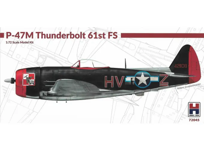 Сборная модель Самолет P-47M Thunderbolt 61st FS