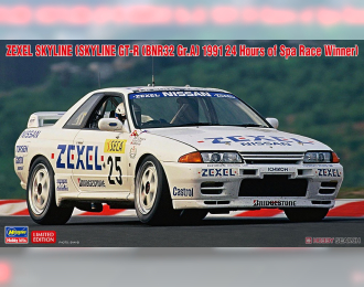 Сборная модель ZEXEL SKYLINE GT-R BNR32 Gr.A 1991 24Hours of Spa Race Winner