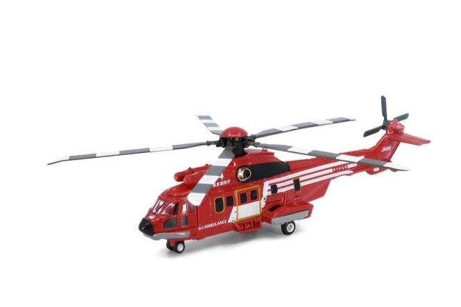 Super Puma Helicopter Japan, red