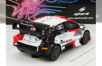 TOYOTA Yaris Gr Rally1 Team Toyota Gazoo Racing Wrt N1 2nd Rally Montecarlo (2022) S.Ogier - B.Veillas, White Red Black