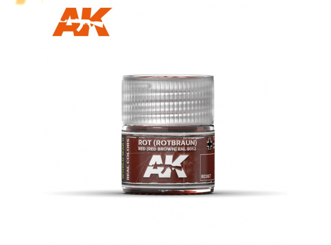 Краска Rot (Rotbraun) Red Brown RAL 8012 10ml