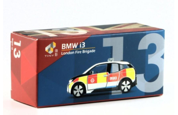BMW i3 UK London Fire Department Patrol Car, black / white / red