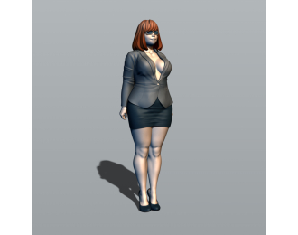 Фигура Пышная секретарша, окрашенная