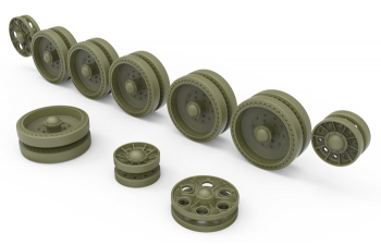 Сборная модель Аксессуары T-34 WHEELS SET 1942-43 series