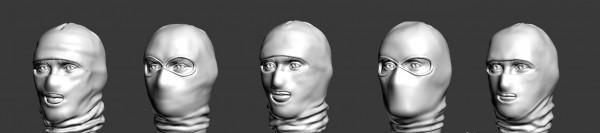 Современные головы для фигурок в балаклавах