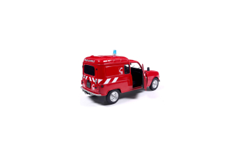 RENAULT R4L F4 VAN SAPEURS POMPIERS (1976), red