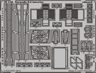 Фототравление Tornado F.3 интерьер S. A.