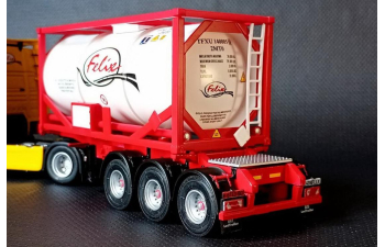 Полуприцеп-газовоз Transportes Felix, white / red