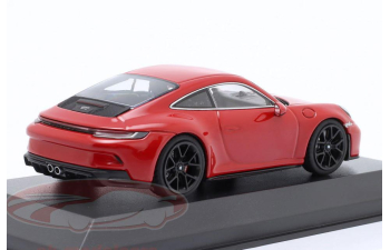 PORSCHE 911 (992) GT3 Touring (2021), Indian red / black rims