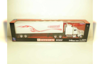 KENWORTH W900 (1979) трейлер контейнер, белый