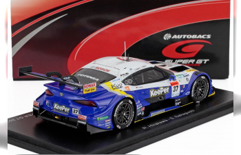 TOYOTA Supra Gr Team Keeper Tom's №37 Gt500 Class Super Gt (2021) Ryo Hirakawa - Sena Sakaguchi, Blue Yellow