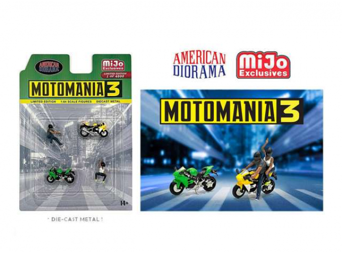 Moto Mania #3 Figure set, various