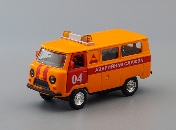 УАЗ 39625 Аварийная служба, оранжевый + световые и звуковые эффекты
