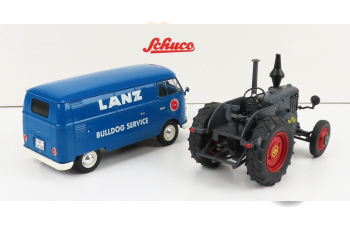 VOLKSWAGEN T1b Van Lanz Assistance + Bulldog Tractor (1956), Blue Grey