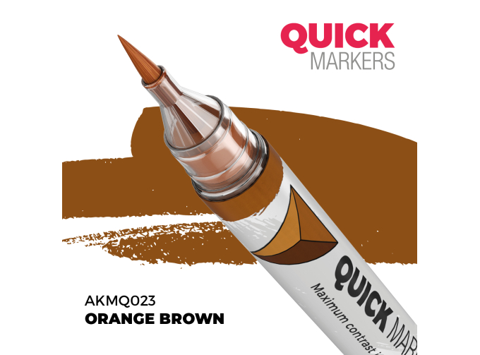 Маркер QUICK MARKER - Оранжево-коричневый / Orange Brown