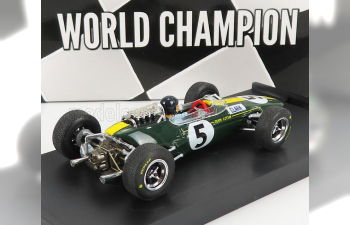 LOTUS F1 33 N5 Winner British Gp Jim Clark (1965) World Champion - With Driver Figure, Green Yellow