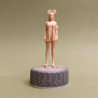 Фигура 0885 Женщина-мышь, неокрашенная