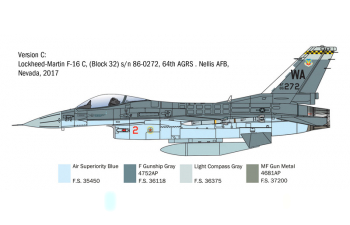 Сборная модель F-16C FIGHTING FALCON