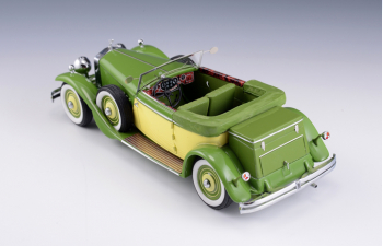 ROLLS ROYCE Phantom II Croydon Victoria by Brewster (открытый)) 1932 Green/ Yellow