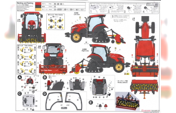 Сборная модель Гусеничный трактор YANMAR YT5113A Delta Crawler/Rotary (Limited Edition)