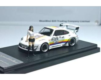 PORSCHE RWB 993 with High Wing #89 *Apple* with figure, various