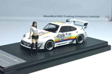 PORSCHE RWB 993 with High Wing #89 *Apple* with figure, various
