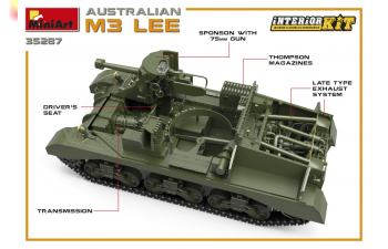 Сборная модель Австралийский М3 «Ли» (с интерьером)