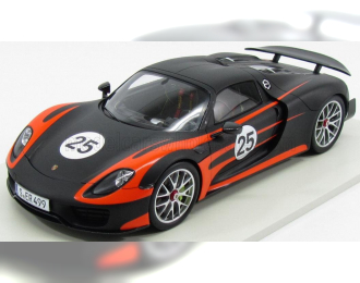 PORSCHE 918 Spider N25 Weissach Package (2013), Matt Black Orange