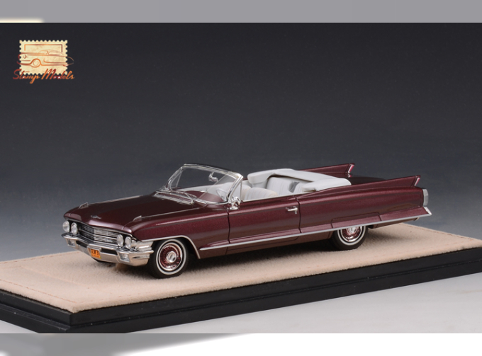 CADILLAC Series 62 Convertible (открытый) 1962 Burgundy Metallic