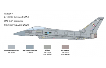 Сборная модель Самолет EF-2000 Typhoon in R.A.F. Service