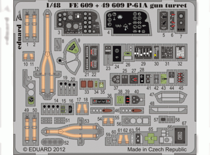 P-61A gun turret S.A. GREAT WALL HOBBY L-4806