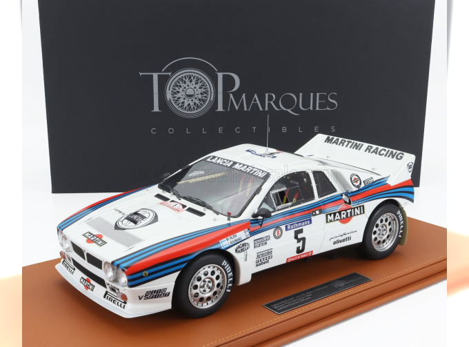 LANCIA 037 Martini Racing №5 Winner Rally Tour De Corse (1984) Markku Alen - Ilkka Kivimaki, White