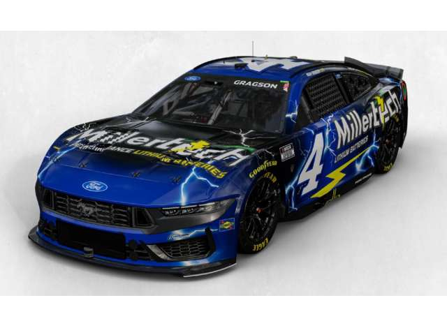 Ford Mustang #4 Noah Gragson *Millertech*, blue 2026