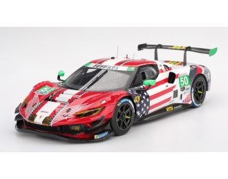 FERRARI 296 Gt3 3.0l Turvo V6 Team Af Corse №50 Imsa 24h Daytona (2025) Custodio Toledo - Riccardo Agostini - Arthur Leclerc - Conrad Laursen, Red White Blue