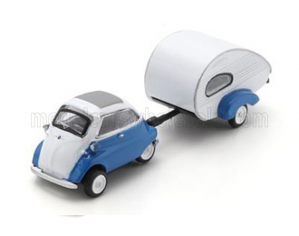 BMW Isetta With Caravan (1955), Blue White