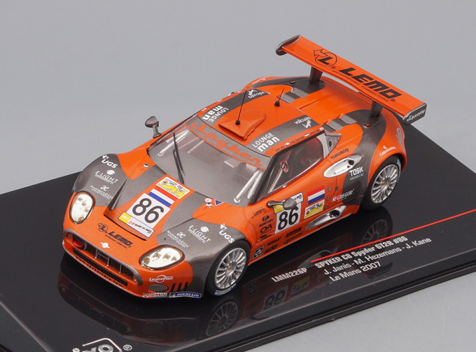 SPYKER C8 Spyder GT2-R 86 J.Janis-M.Hezemans-J.Kane Le Mans 2007, orange