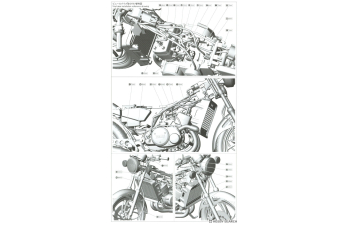 Сборная модель YAMAHA Rz250 (4l3) Y.a.c. Limited (1982)