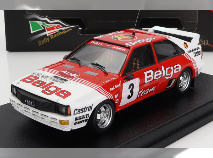 AUDI Quattro Belga N3 Winner Haspengouw (1983) M.Duez - W.Lux, Red White