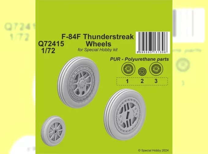 F-84F Thunderstreak Wheels (For Special Hobby Kit)