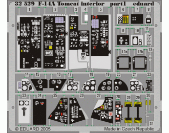 Цветное Фототравление для F-14A interior