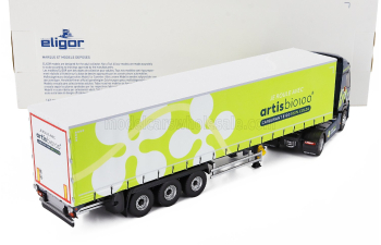 RENAULT T480 Truck Telonato Artis Bio 100 Transports (2021), Blue Green