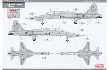 Сборная модель F-5F Tiger II two-seat, trainer Fighter aircraft, US NAVY VFC-111 & USMC VMFT-401