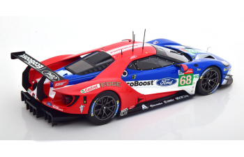 FORD Gt Ford Ecoboost 3.5l Turbo V6 Team Ford Chip Ganassi Usa N 68 24h Le Mans (2019) S.Bourdais - J.Hand - D.Muller, Red White Blue