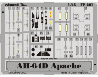 Цветное фототравление для AH-64D