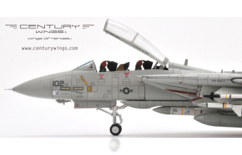 Grumman F-14A Tomcat Diecast Model USN VF-41 Black Aces AJ102 "Fast Eagle 102" USS Nimitz Gulf of Sidra August 19th 1981 (Wings of Heroes)