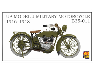 Сборная модель военный американский мотоцикл Model J 1916-1918 годов выпуска
