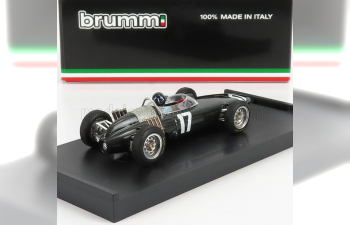 BRM F1 P57 N 17 Winner Holland Europe Gp Graham Hill 1962 World Champion - With Driver Figure, Grey Met